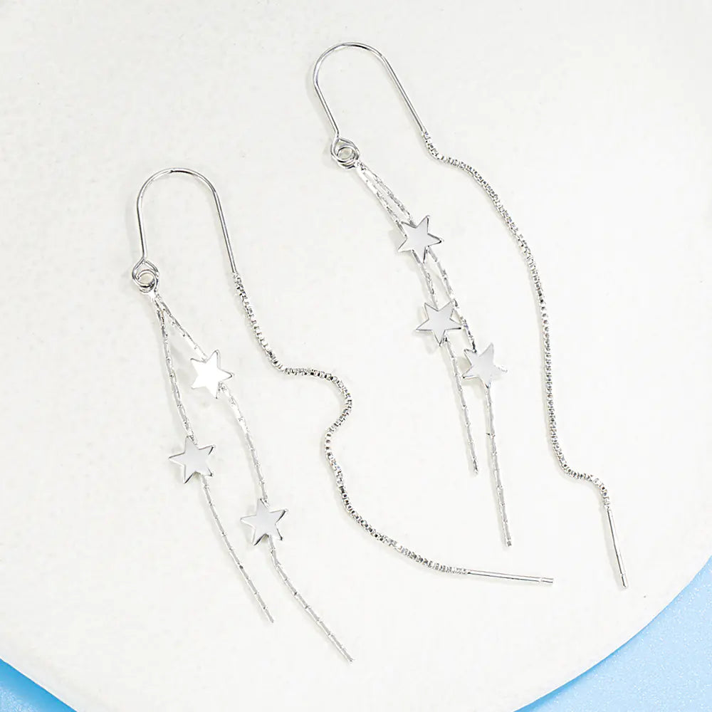 Star Tassel Hook Earrings - Long Chic Earrings for Women