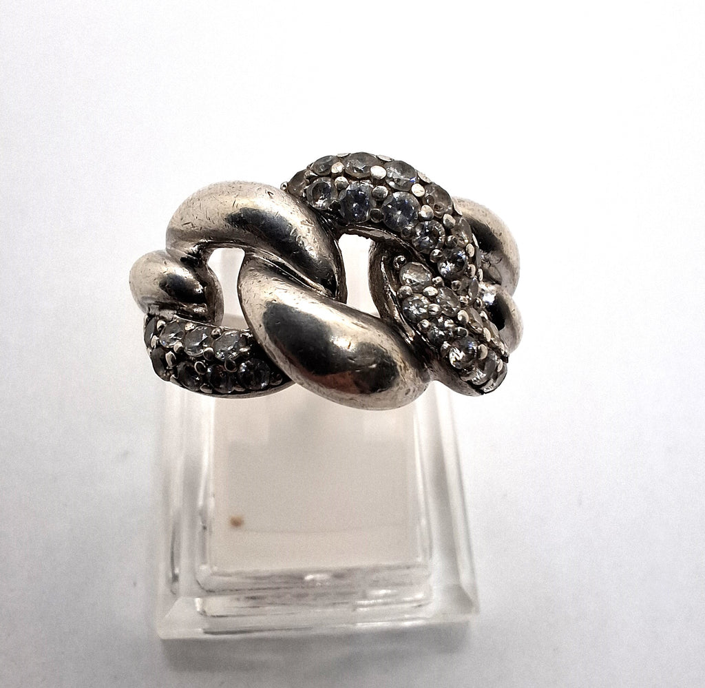 ZINZI 925 Sterling Zilveren Ring met Zirkonia