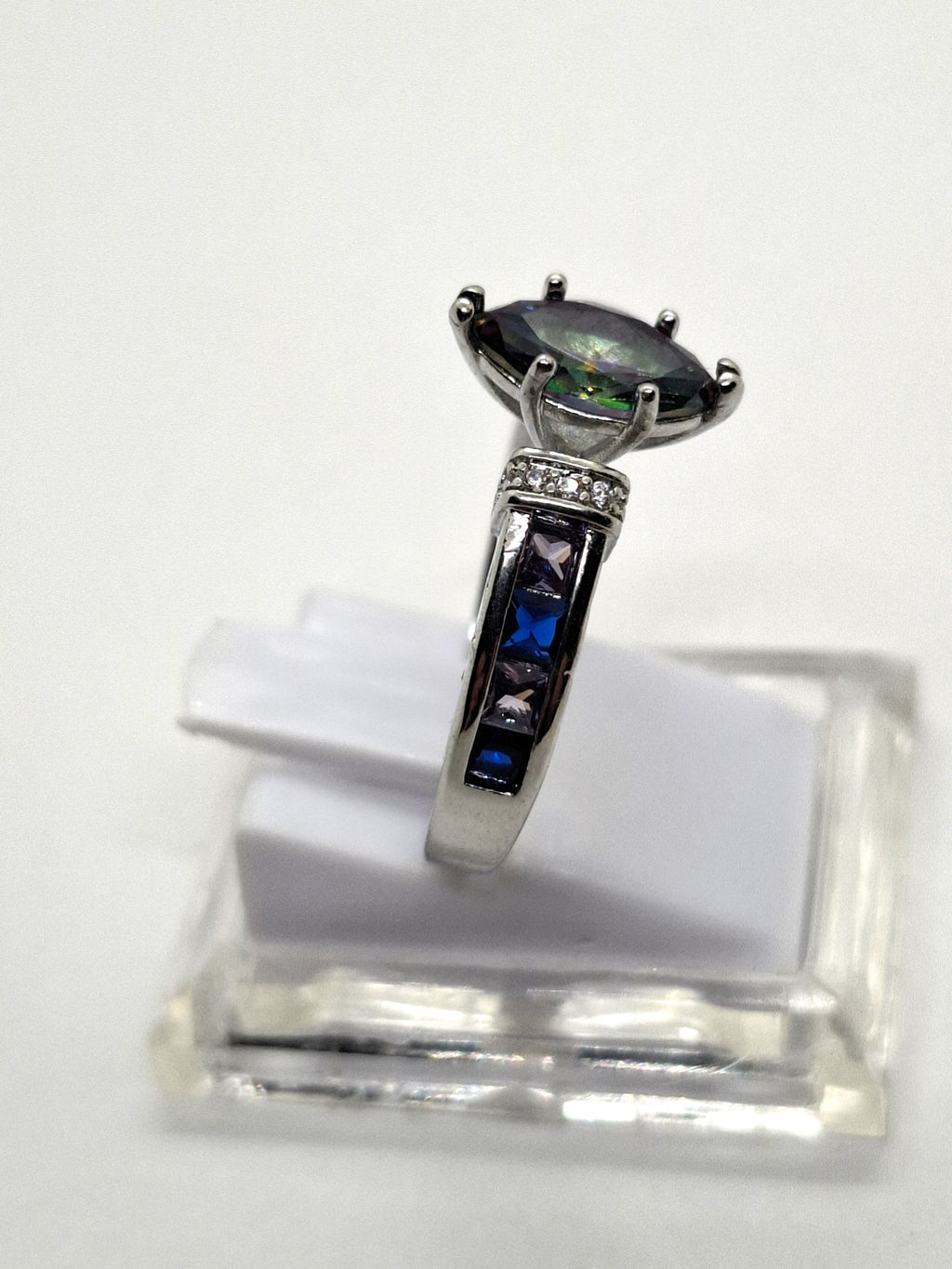 Zilveren ring met kwarts