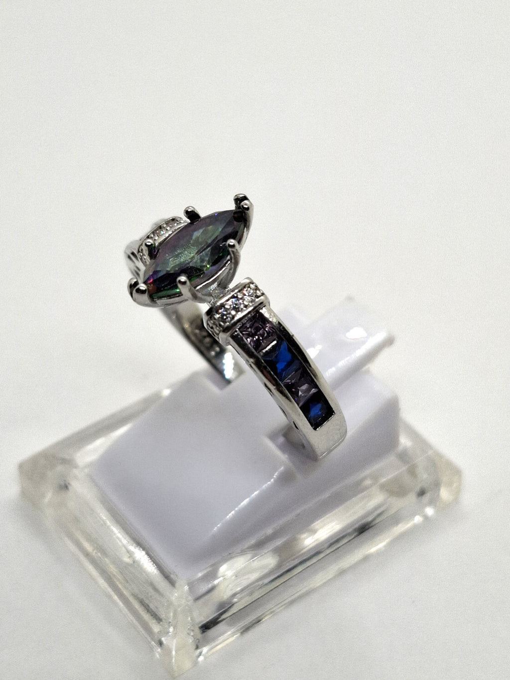 Zilveren ring met kwarts