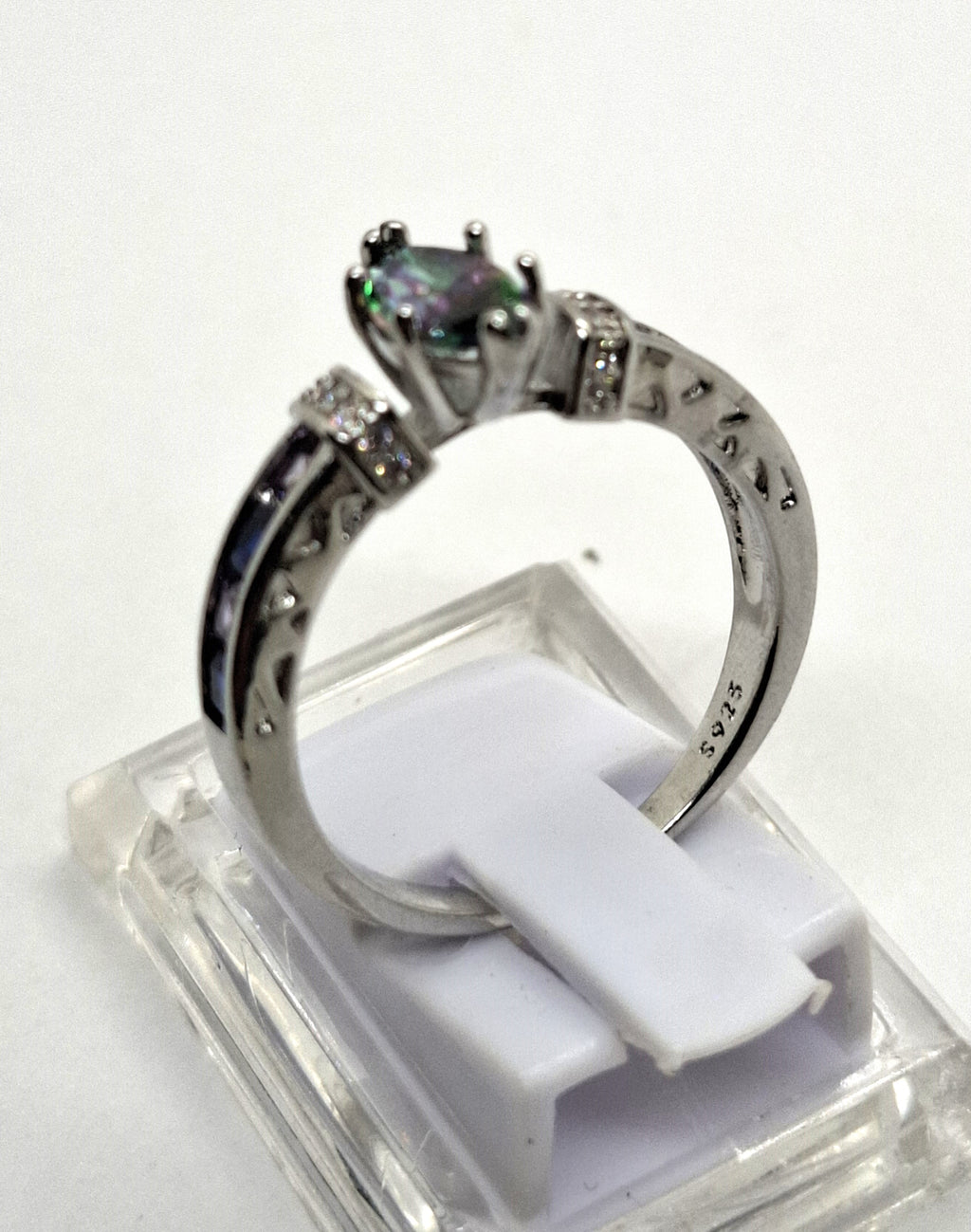 Zilveren ring met kwarts