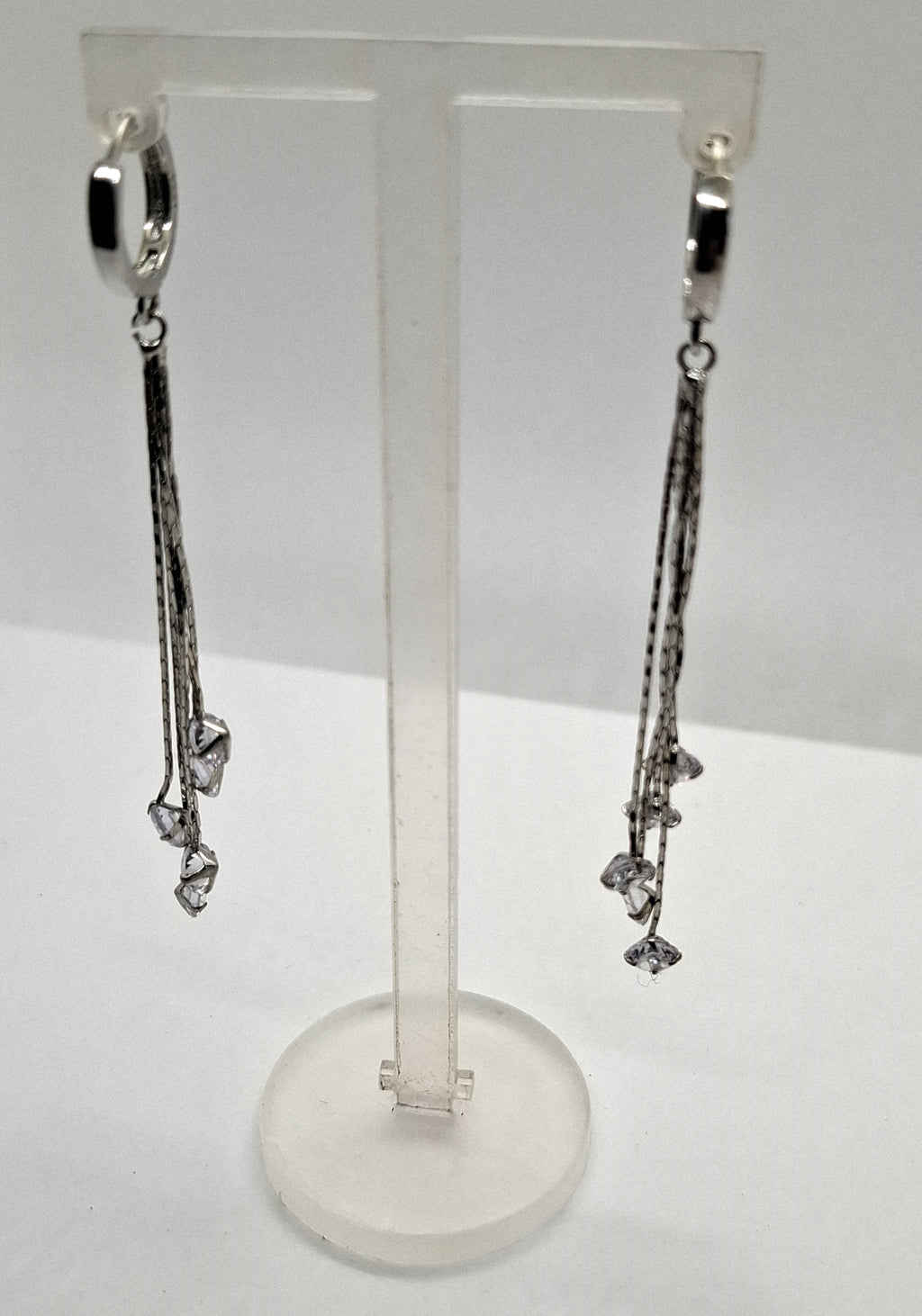 Zilveren hangoorbellen