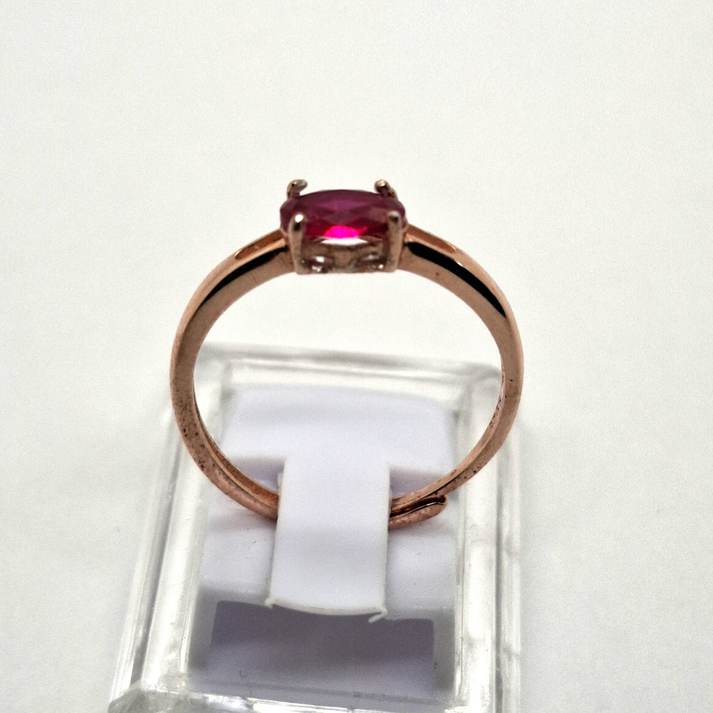 Zilveren ring met Robijn