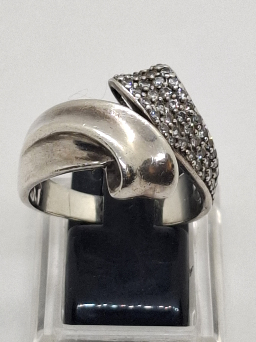 925 Sterling Zilveren Statement Ring met Zirkonia
