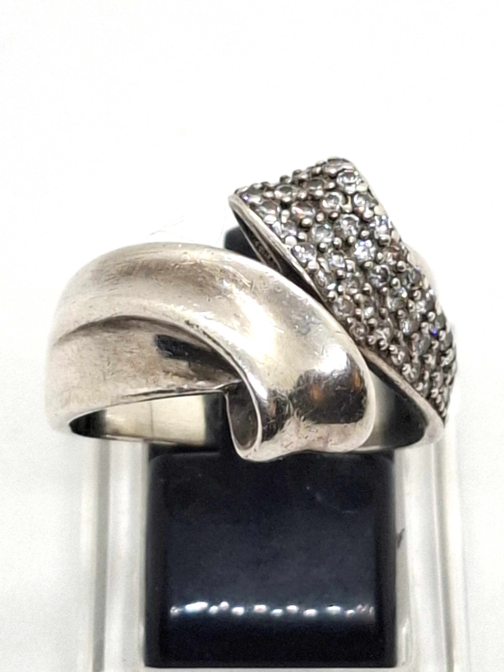 925 Sterling Zilveren Statement Ring met Zirkonia
