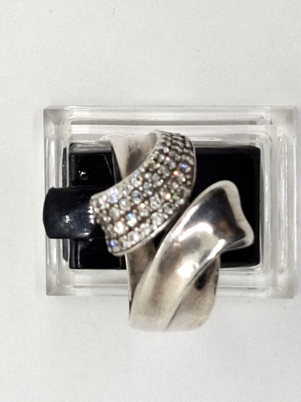 925 Sterling Zilveren Statement Ring met Zirkonia