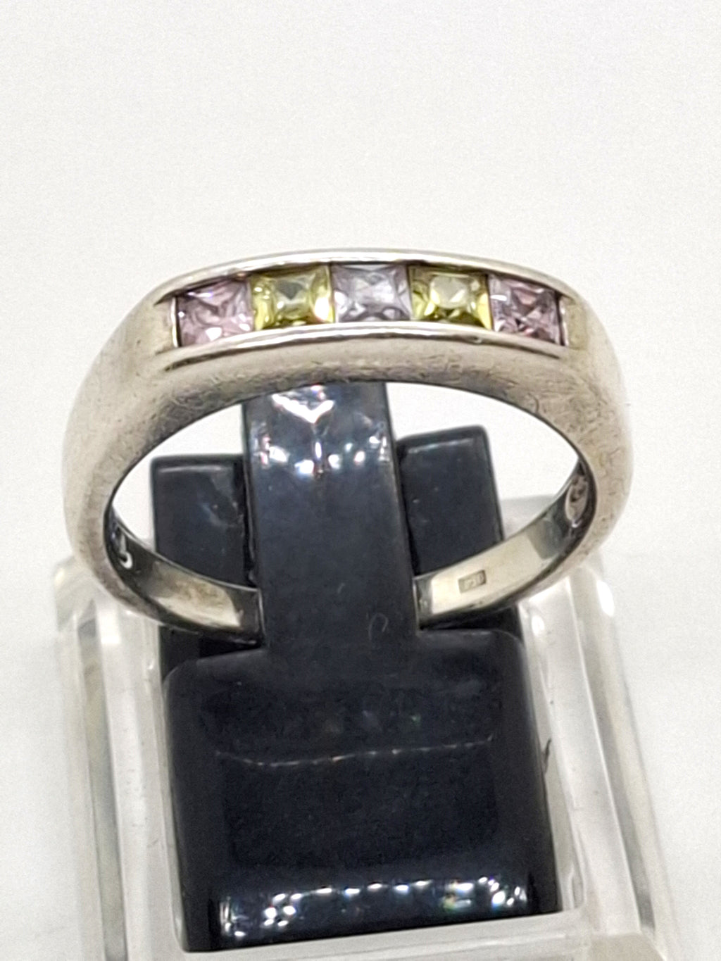 925 Sterling Zilveren Ring met Multicolor Edelstenen