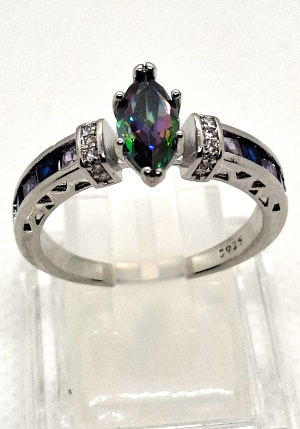 Zilveren ring met kwarts