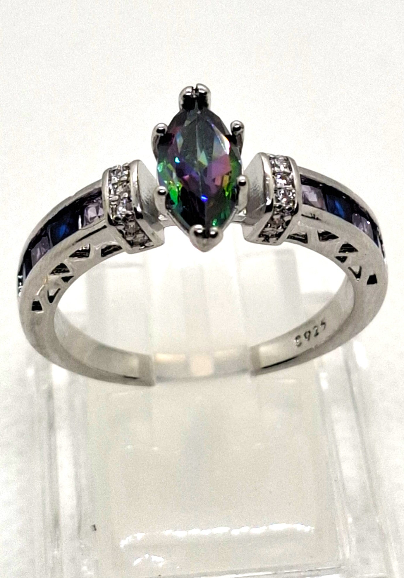 Zilveren ring met kwarts