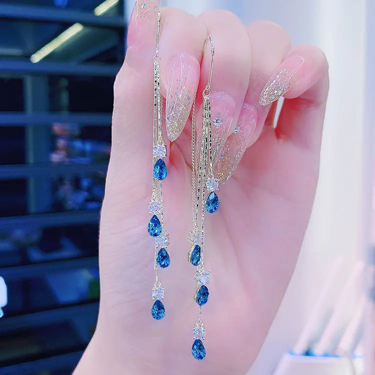 Women's Fashionable Teardrop Anti-Loss Ear Wires