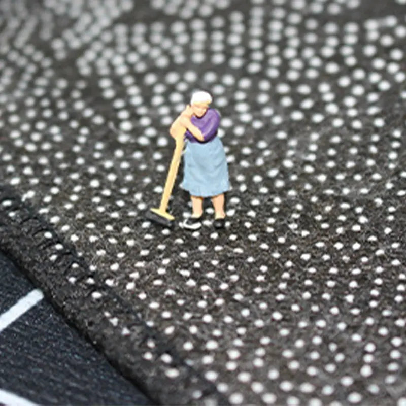 Black and White Checkered 3D Illusion Area Rug