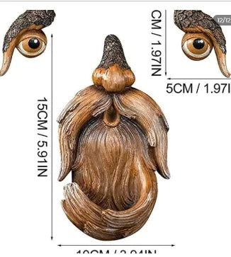 Tree Elf Bird Feeder Garden Decor Resin Craft (One Set)