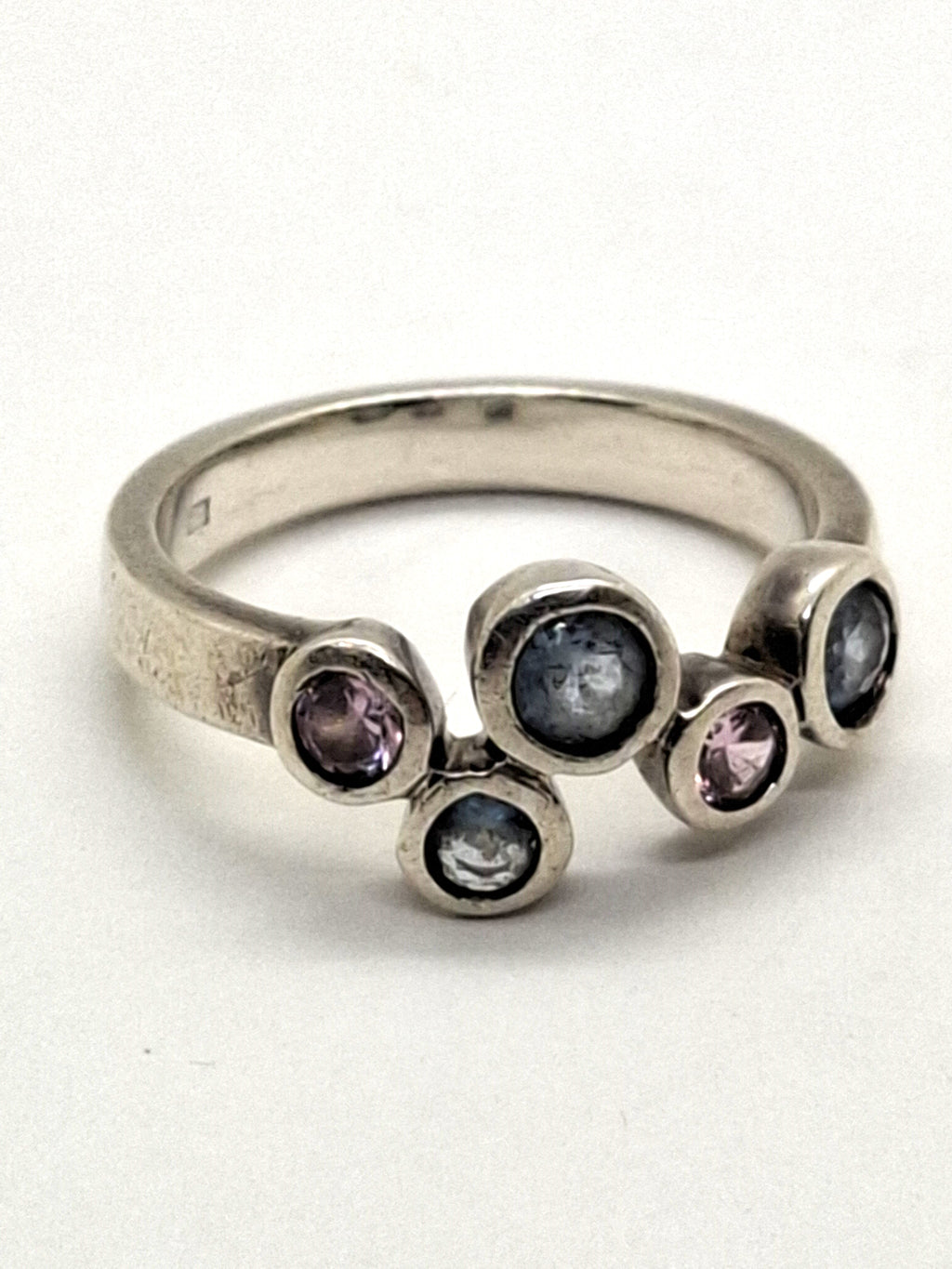 925 Sterling Zilveren Ring met Multicolor Edelstenen