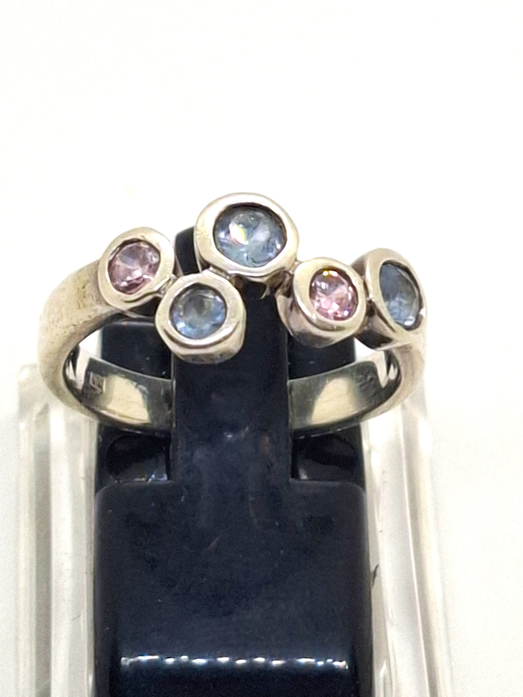 925 Sterling Zilveren Ring met Multicolor Edelstenen