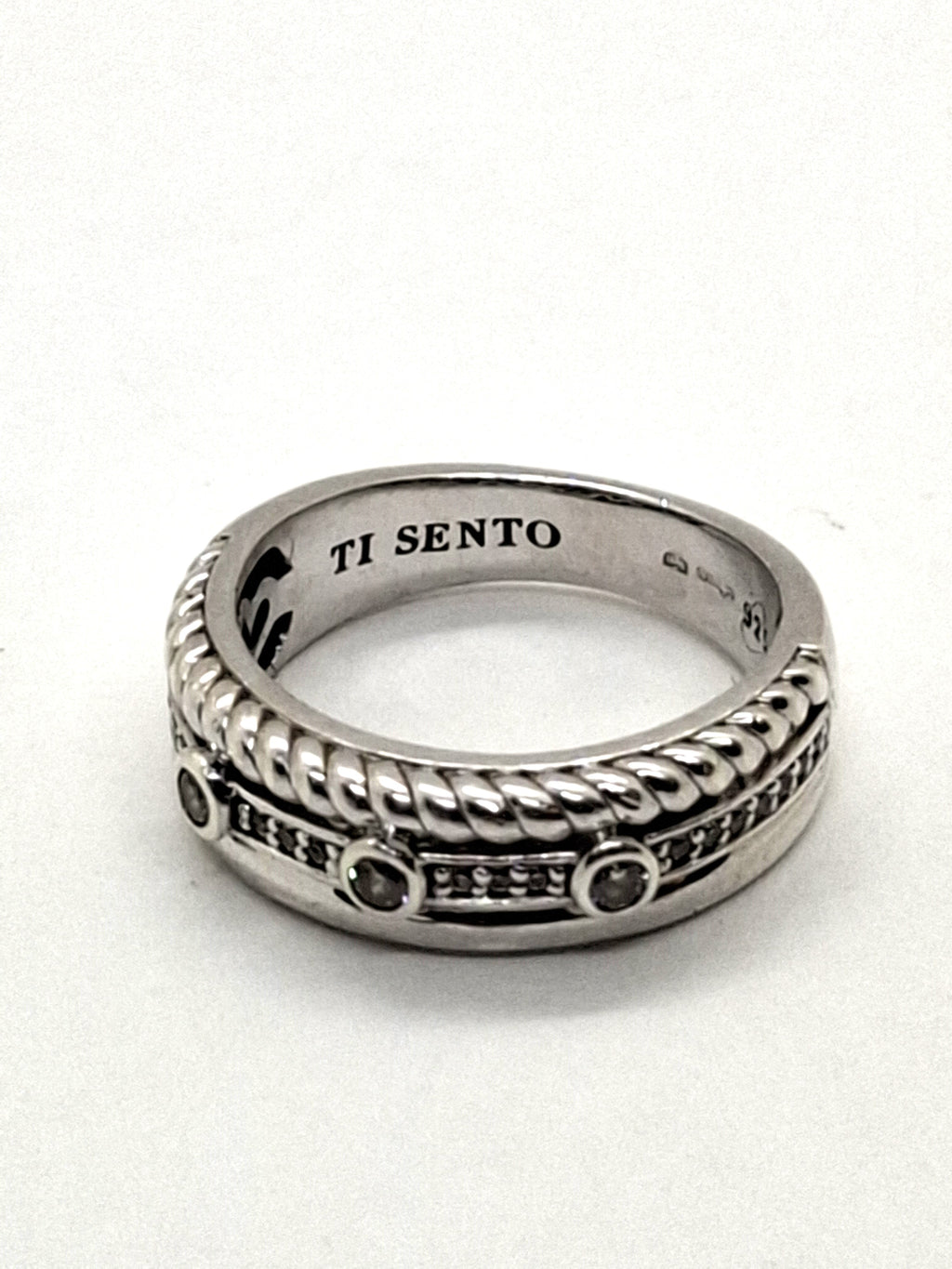 TI SENTO 925 Sterling Zilveren Ring met Zirkonia