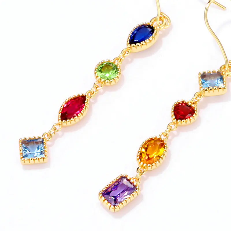 2020 Trendy Long Silver Needle Earrings for Women