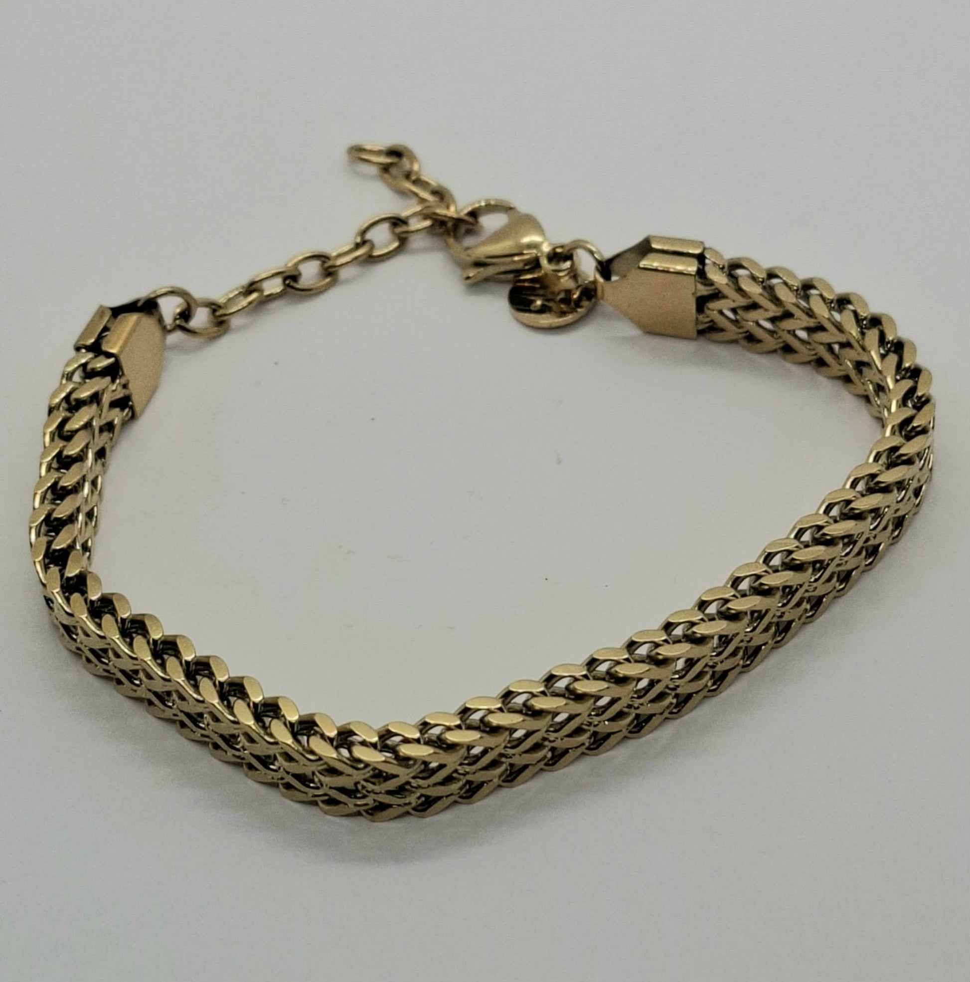 Vergulde Schakelarmband