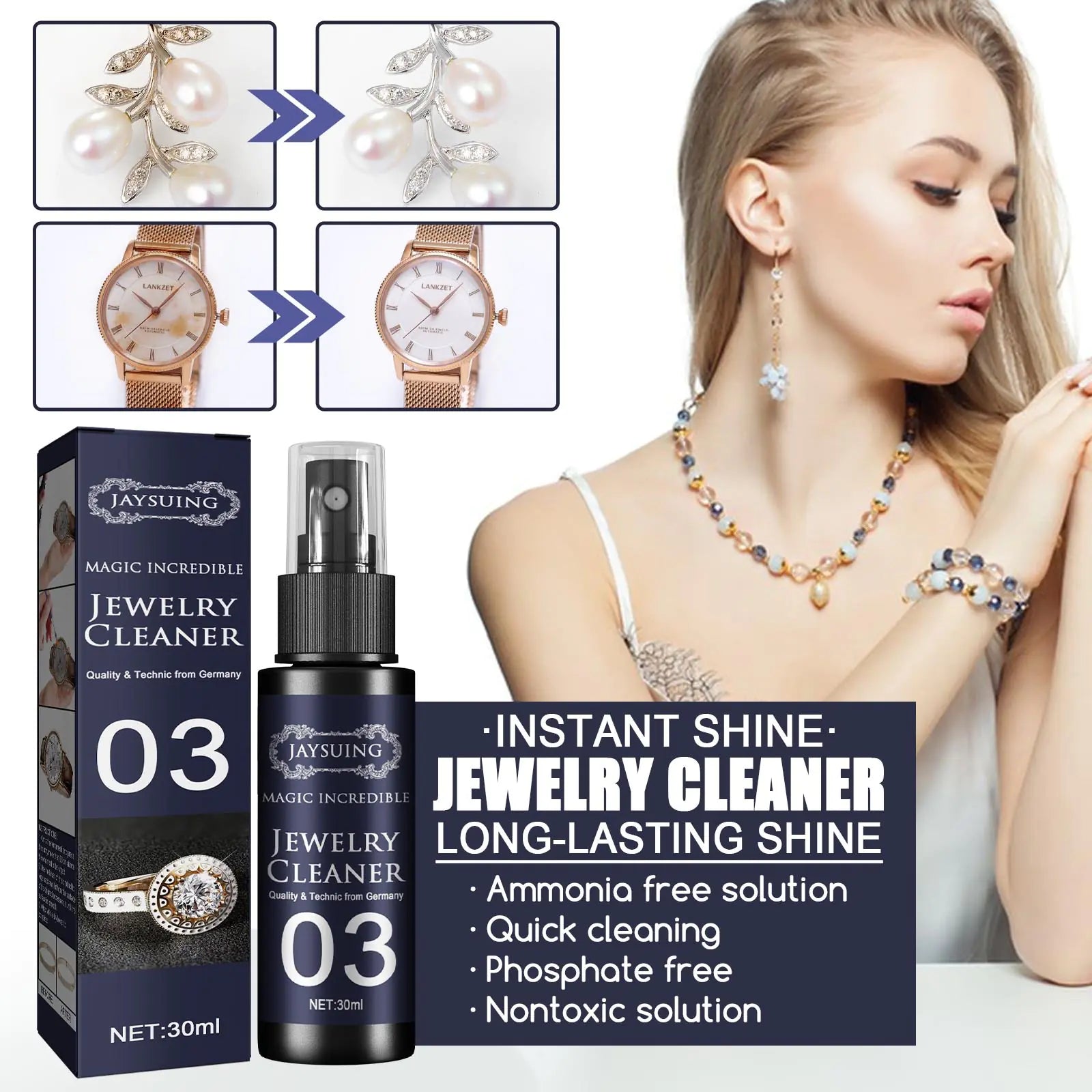 Jewelry Cleaning Spray for Watches and Rings