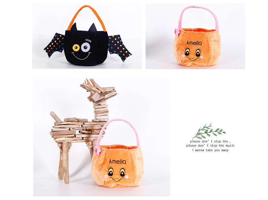Pumpkin Bag, Pumpkin Lantern, Handheld Candy Jar