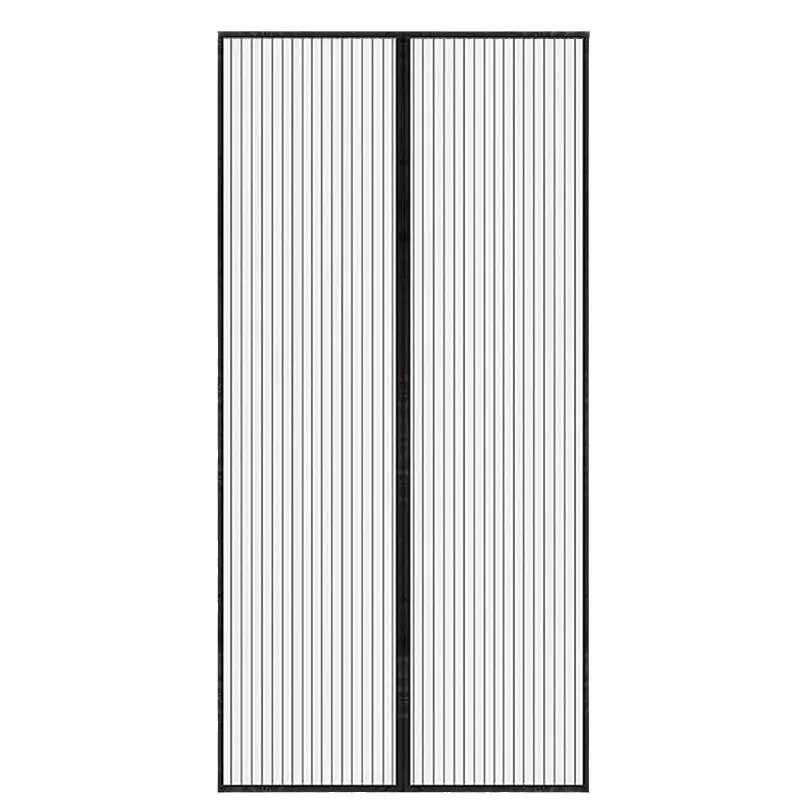 Magnetic Soft Mesh Door Curtain with Embroidery Design