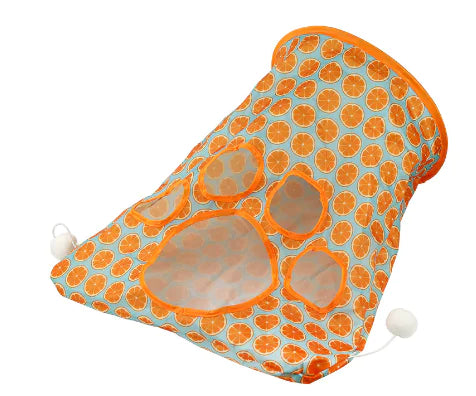 Interactive Cat Bag with Foldable Crinkly Tunnel (One Piece)