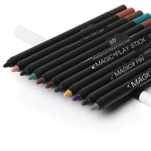 12-Color Pearl Eyeliner Pencil for Stunning Eyes