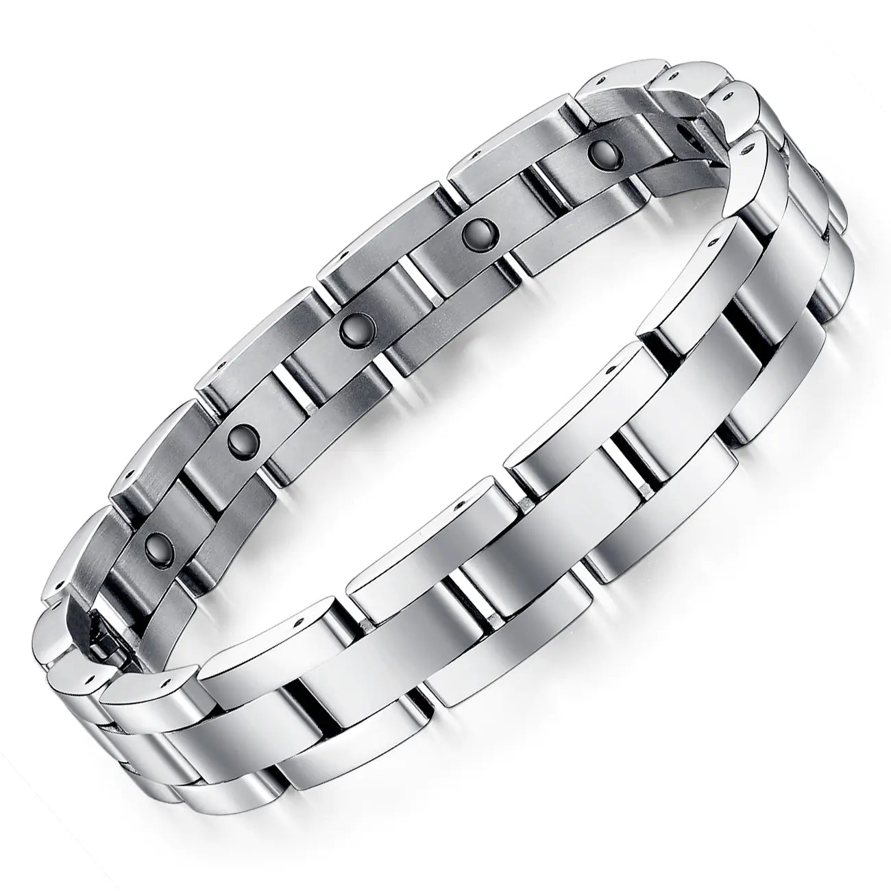 Classic Men's Titanium Steel Health Bracelet