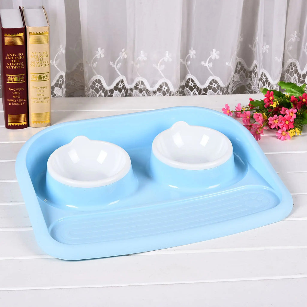 Creative Cute Non-Slip Double Pet Bowl for Dogs