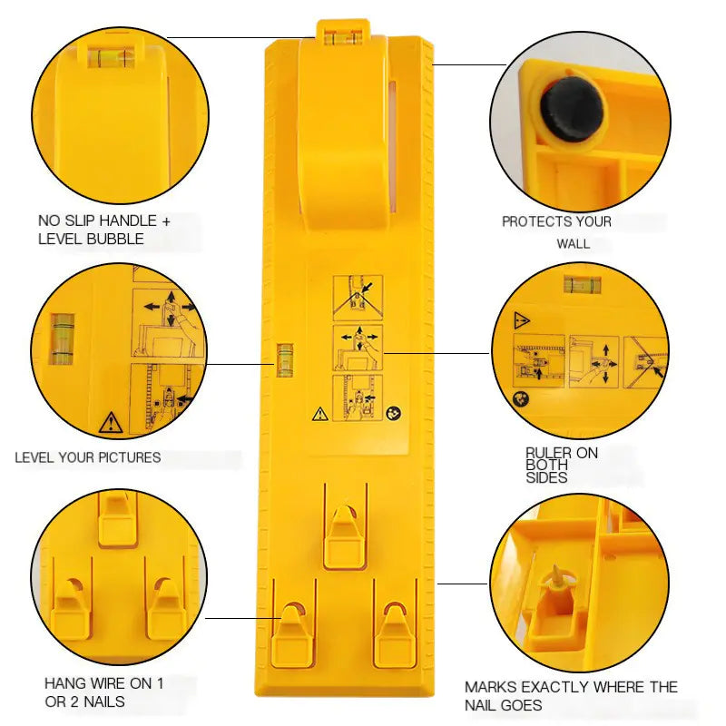 Multi-Functional Level and Picture Hanging Tool