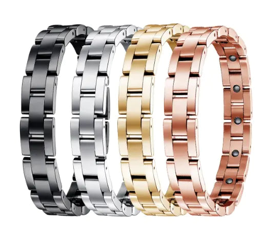Classic Men's Titanium Steel Health Bracelet