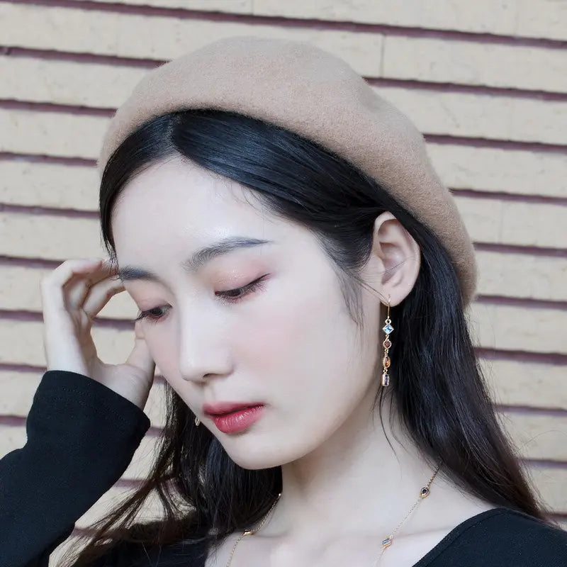 2020 Trendy Long Silver Needle Earrings for Women