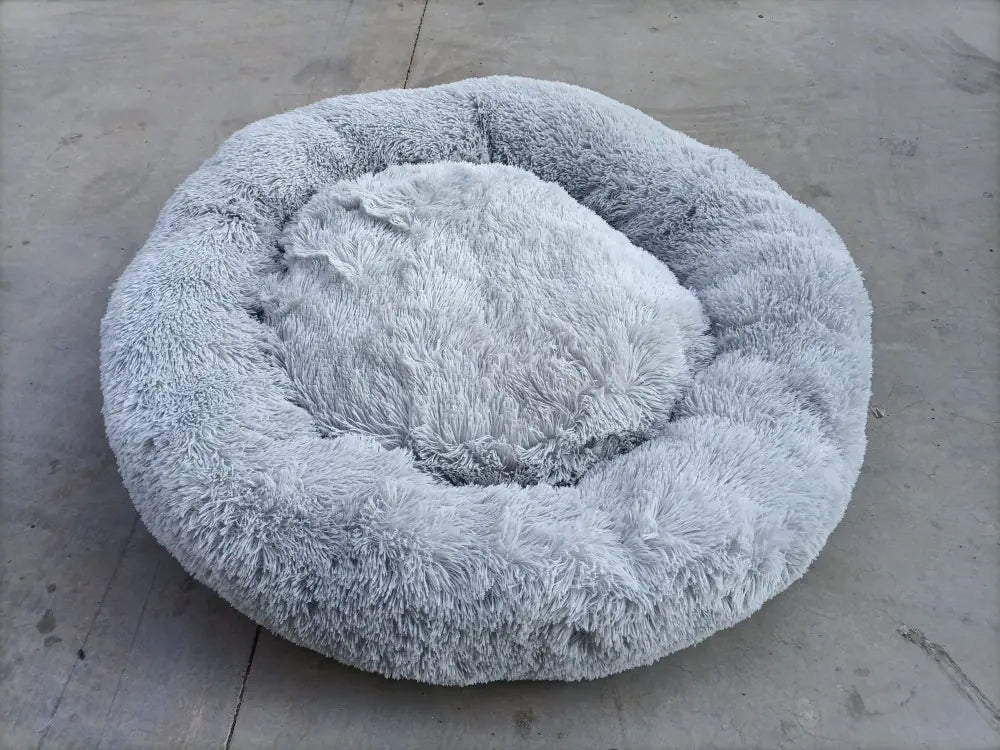 Thick Plush Round Pet Bed for Deep Sleep (Dog & Cat)