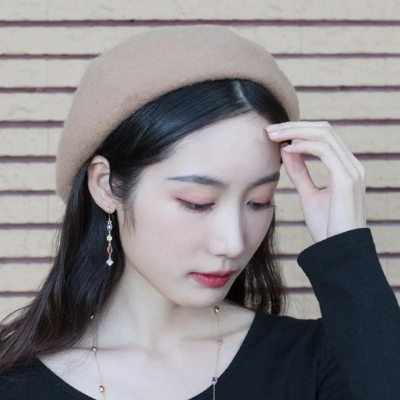 2020 Trendy Long Silver Needle Earrings for Women