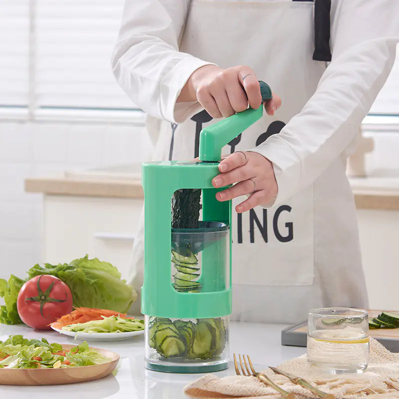 Multifunctional Vegetable Cutter with Storage (Handheld)