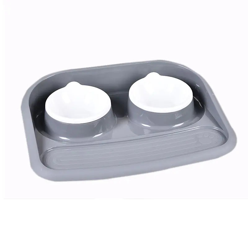Creative Cute Non-Slip Double Pet Bowl for Dogs