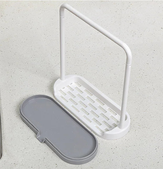 Kitchen Counter Storage Rack for Dish Towels and Cloths