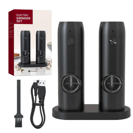 Rechargeable Electric Salt and Pepper Grinder Set