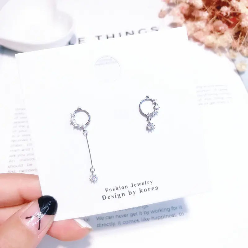 Asymmetrical Earrings with Unique Design