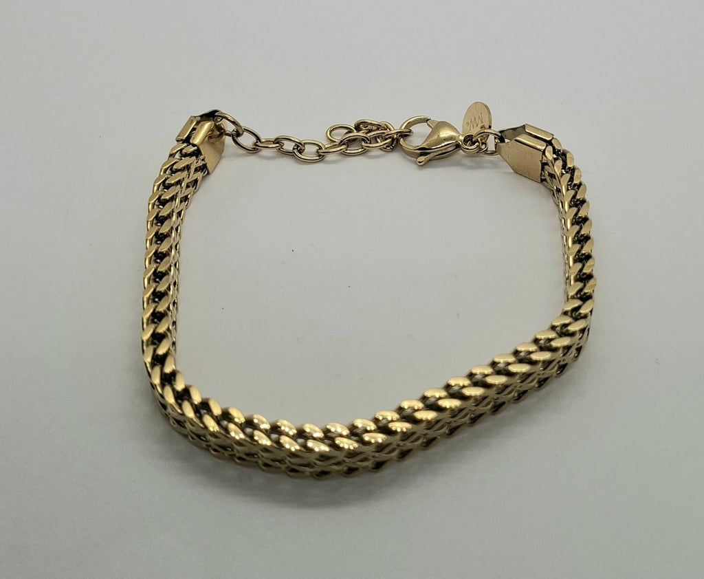 Vergulde Schakelarmband