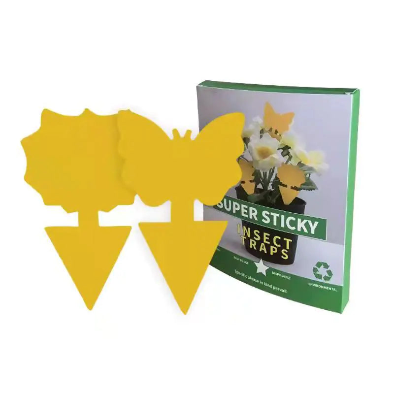 Double-Sided Yellow Sticky Insect Trap for Gardens