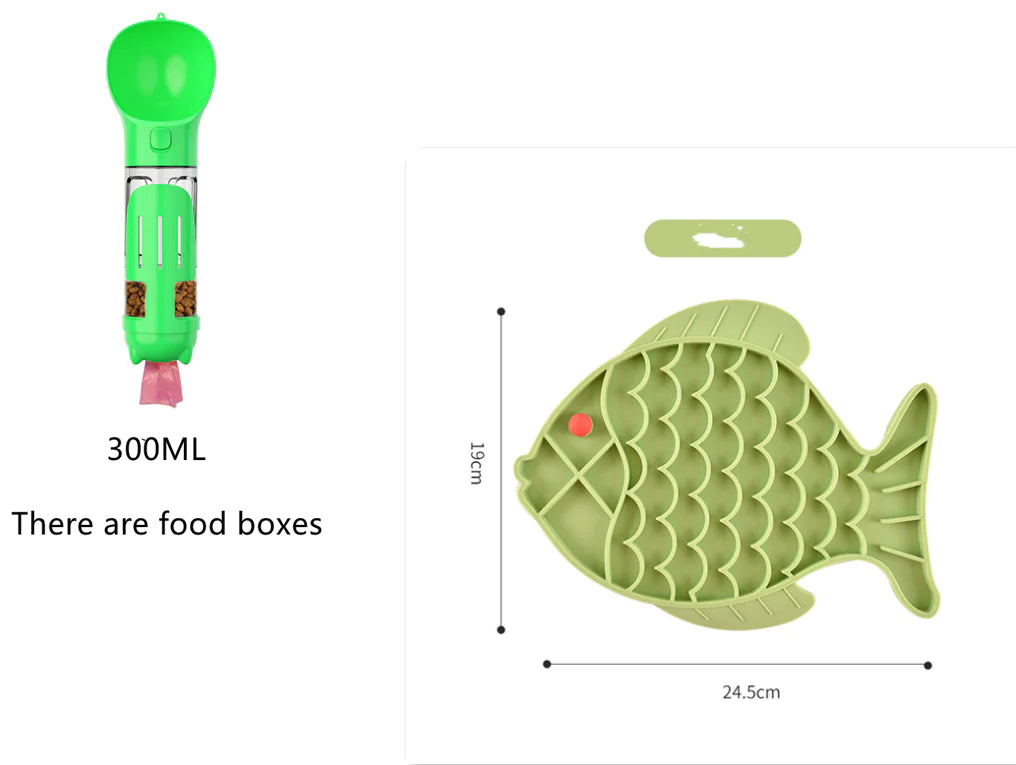 Silicone Slow Food Plate for Dogs and Pets