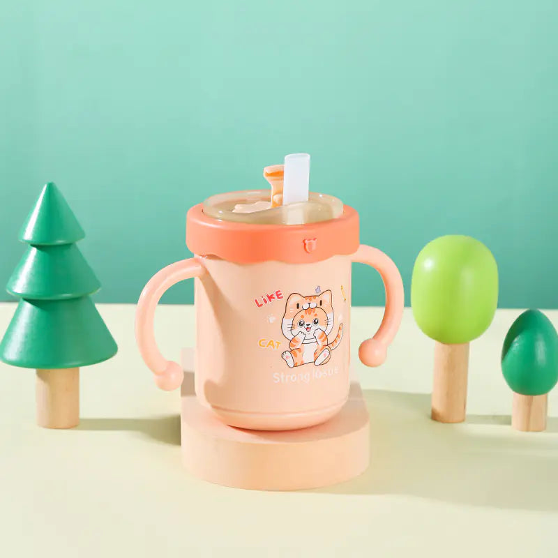 Detachable Cartoon Children's Milk Cup with Scale