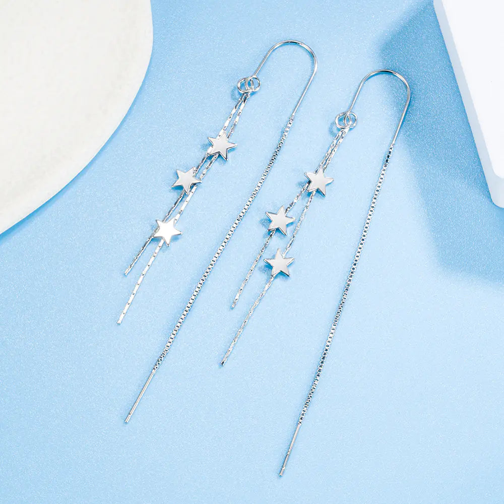 Star Tassel Hook Earrings - Long Chic Earrings for Women