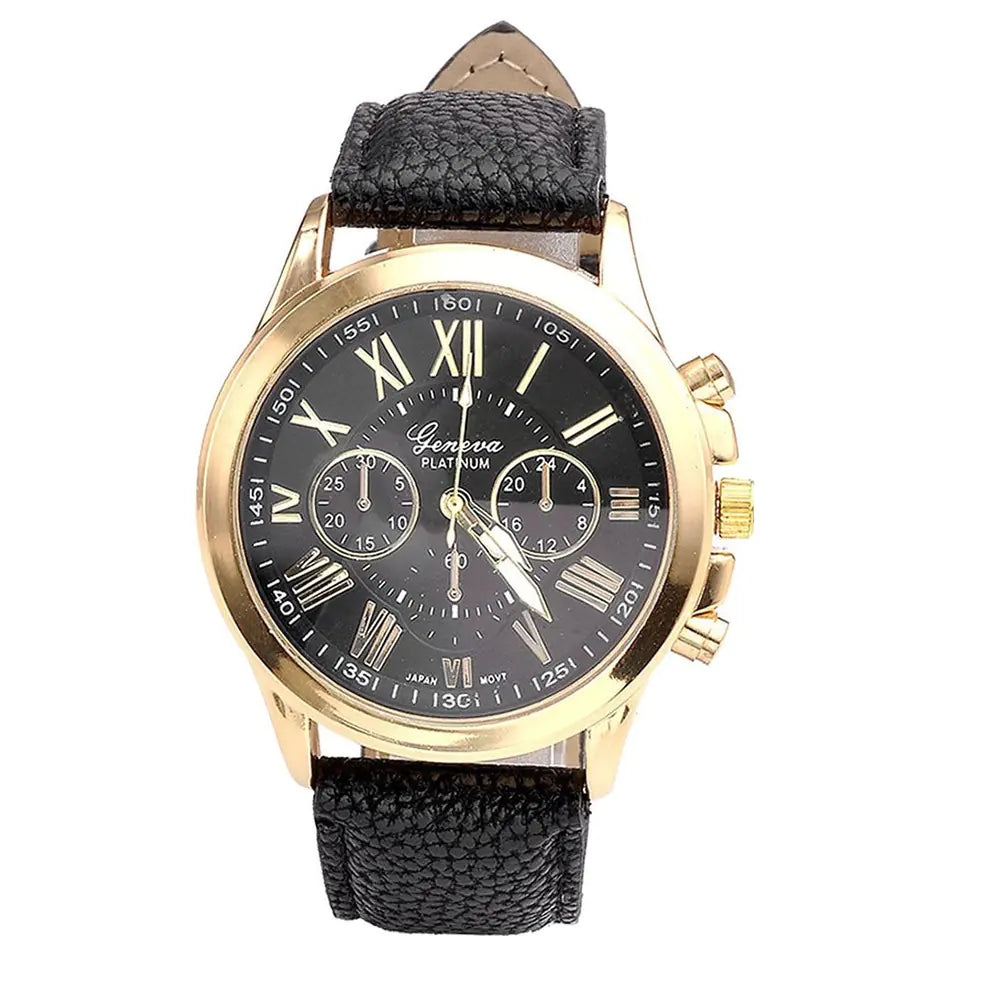 Women's Leather Watch & Men's Outdoor Quartz Watch