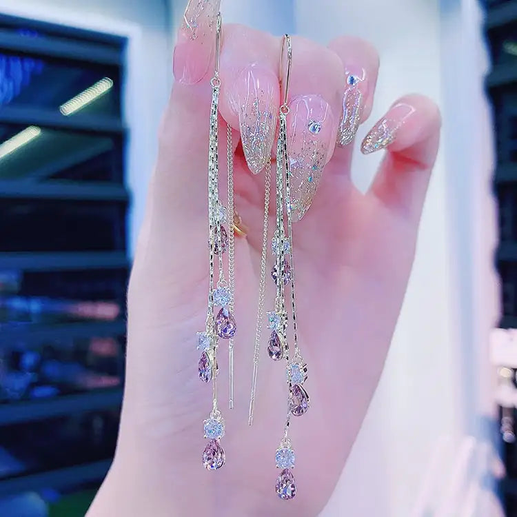 Women's Fashionable Teardrop Anti-Loss Ear Wires