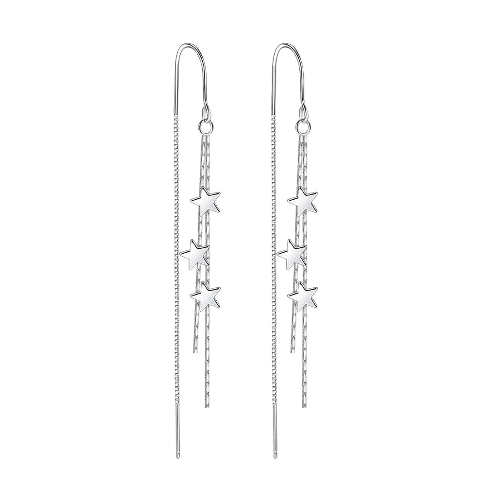 Star Tassel Hook Earrings - Long Chic Earrings for Women