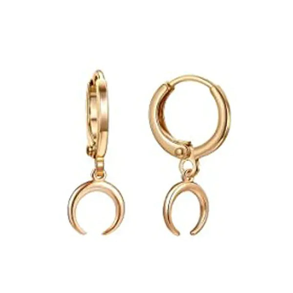 S925 Silver Layered Crescent Moon Ear Cuffs