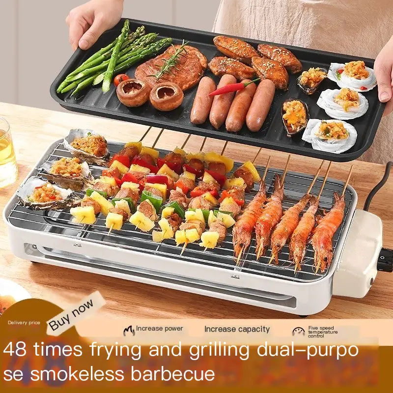 Indoor Electric Grill for Smokeless BBQ and Cooking