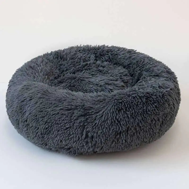 Thick Plush Round Pet Bed for Deep Sleep (Dog & Cat)