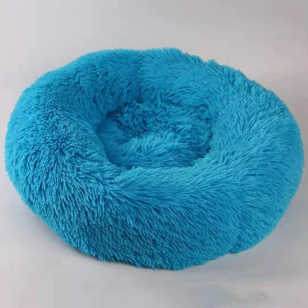Thick Plush Round Pet Bed for Deep Sleep (Dog & Cat)
